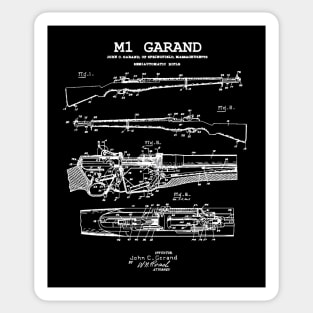 M1 Garand - World War 2 Weapon Blueprint  Rifle Sticker